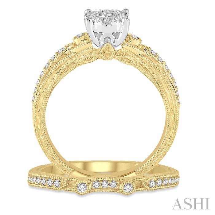 Round Shape Lovebright Diamond Wedding Set View 3