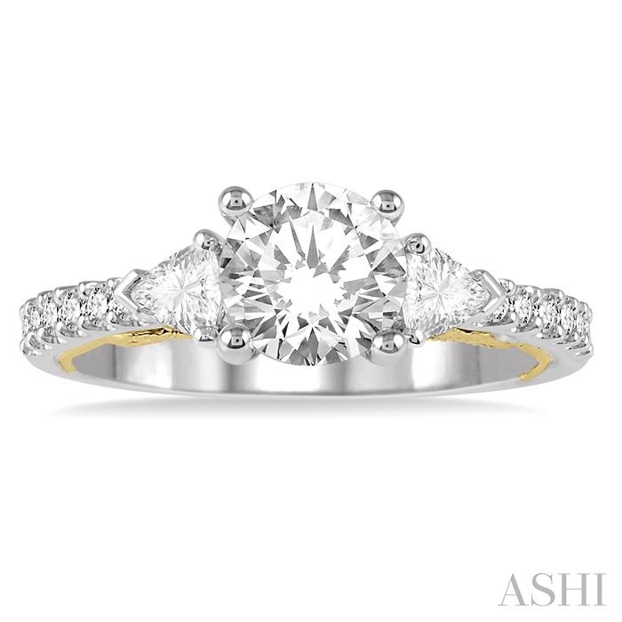 Round Shape Semi-Mount Diamond Engagement Ring View 2
