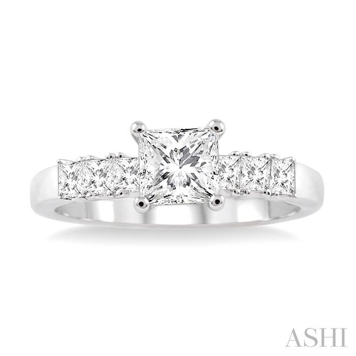Princess Shape Diamond Engagement Ring View 2