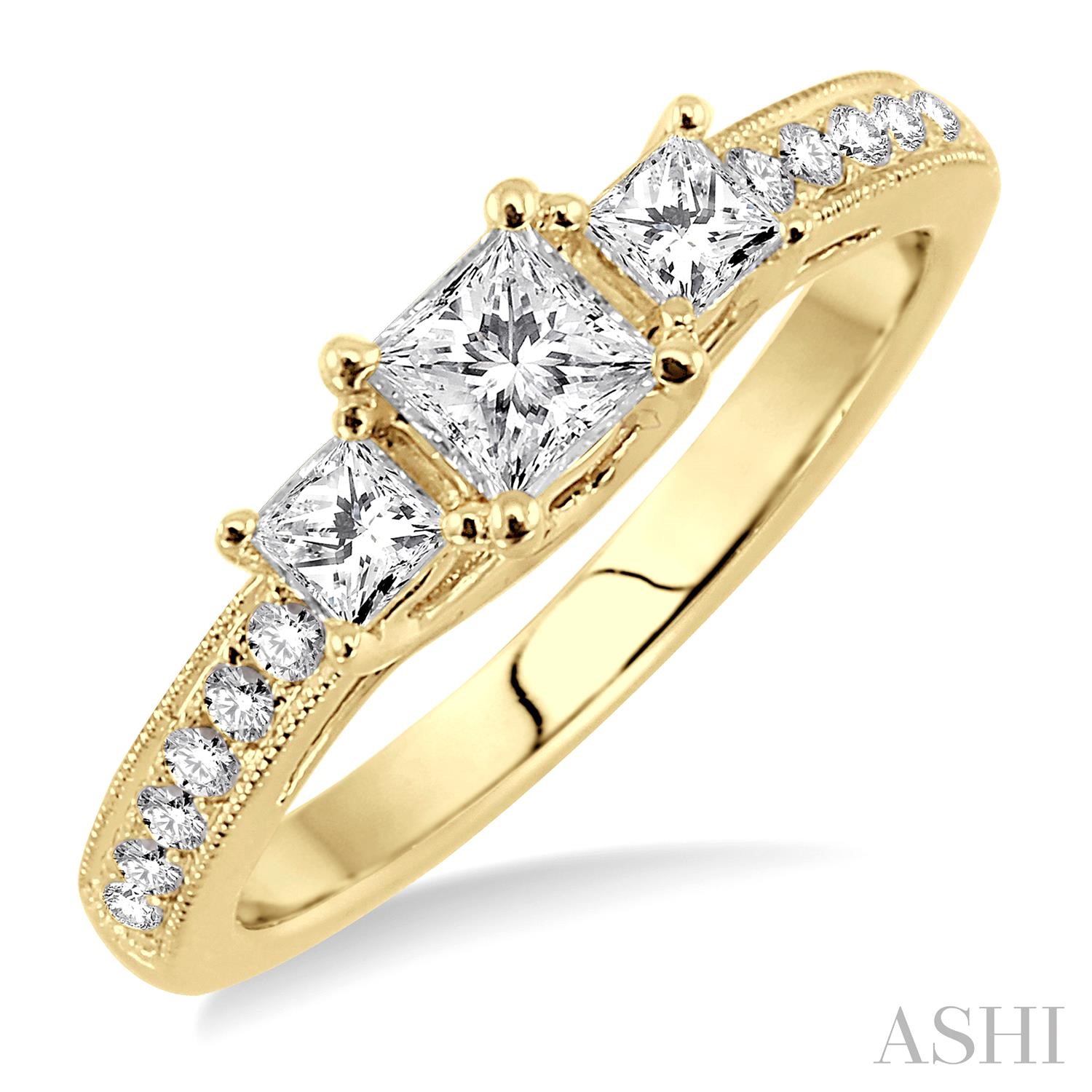Past Present & Future Diamond Engagement Ring