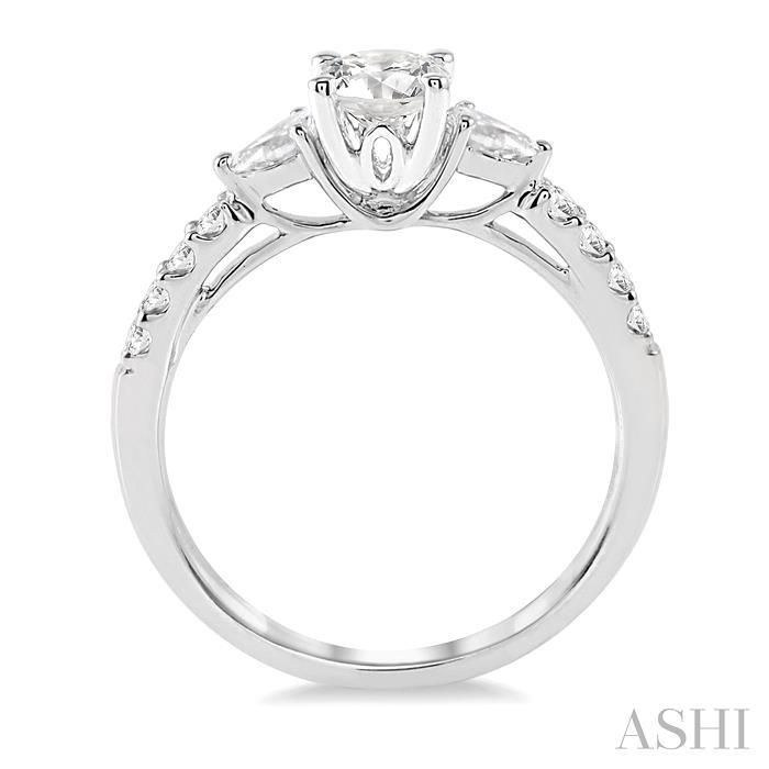 Round Shape Semi-Mount Diamond Engagement Ring View 3