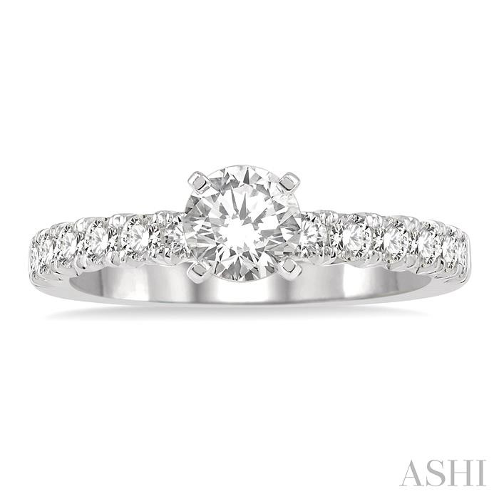 Round Shape Endless Embrace Semi-Mount Diamond Engagement Ring View 2
