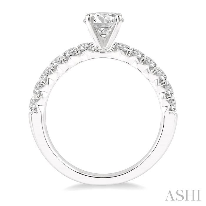 Round Shape Endless Embrace Semi-Mount Diamond Engagement Ring View 3