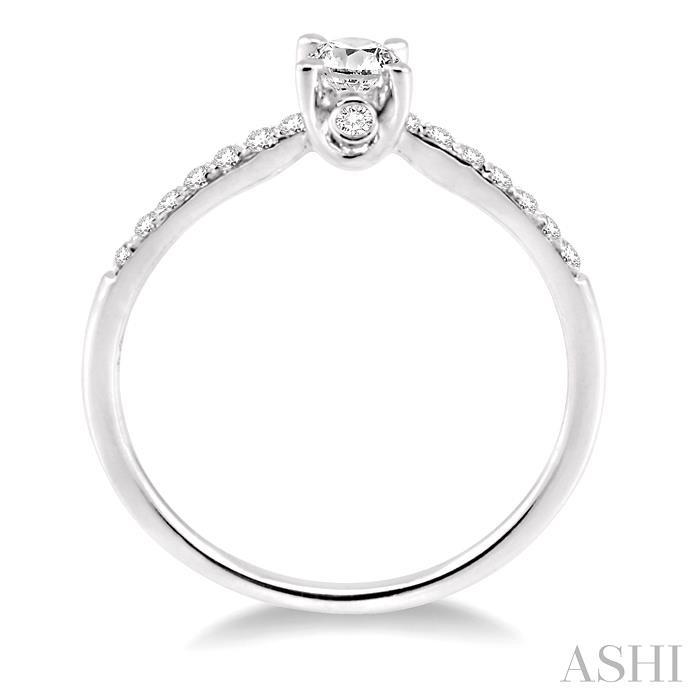 Round Shape Diamond Engagement Ring View 3
