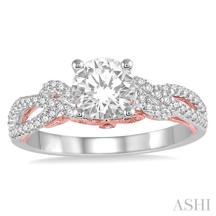 Round Shape Diamond Engagement Ring View 2