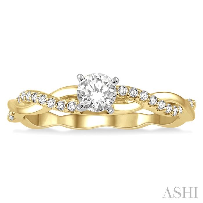 Round Shape Diamond Engagement Ring View 2