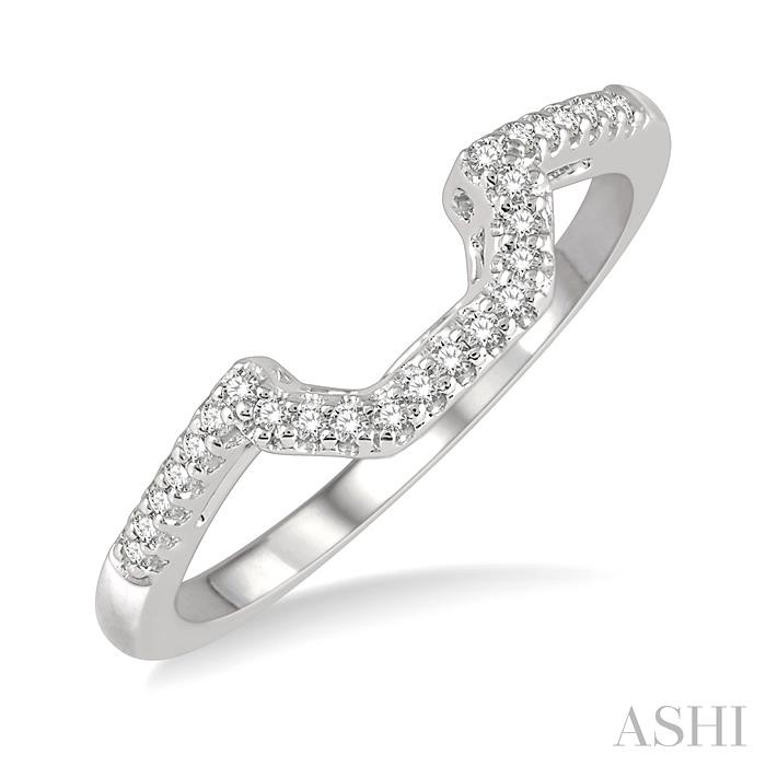 Curved Diamond Wedding Band