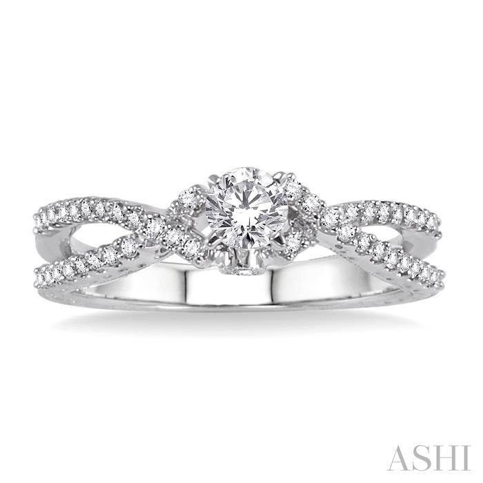 Round Shape Diamond Engagement Ring View 2