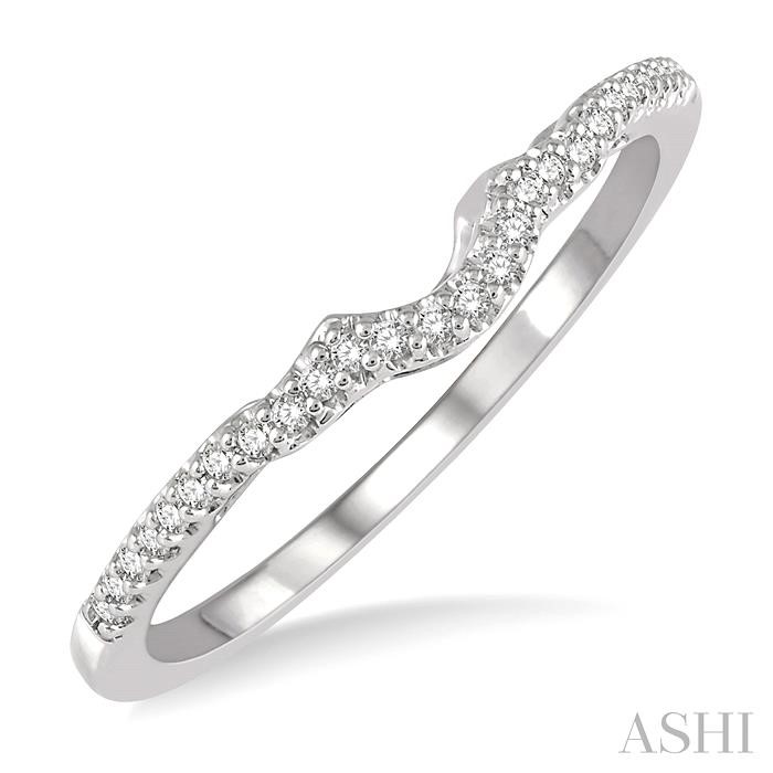 Curved Diamond Wedding Band