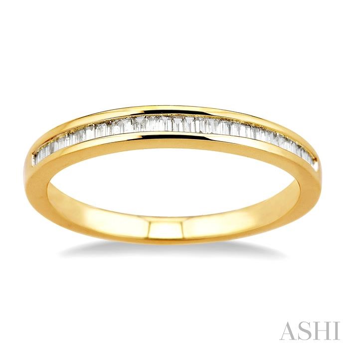 Channel Set Baguette Diamond Wedding Band View 2