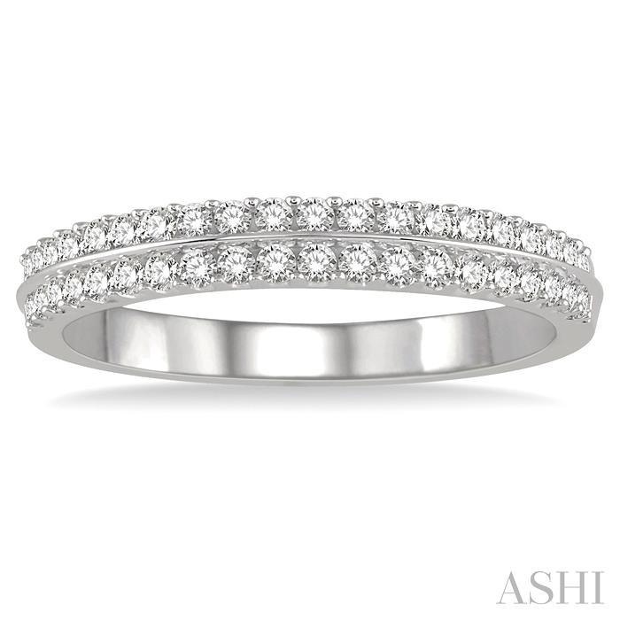 Stackable Diamond Wedding Band View 2