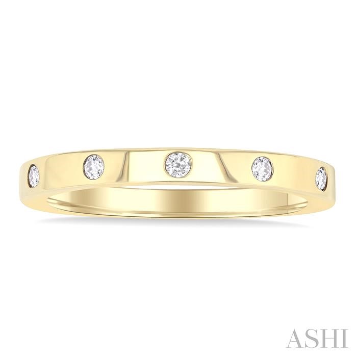 Flush Bezel Set Diamond Fashion Band View 2