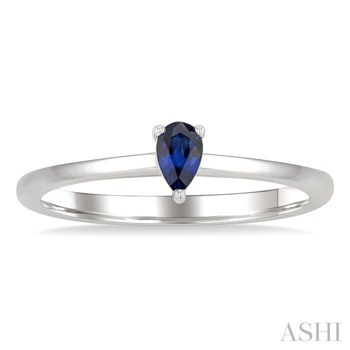 Pear Shape Gemstone Solitaire Ring View 2