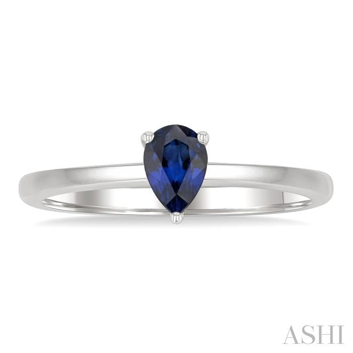 Pear Shape Gemstone Solitaire Ring View 2