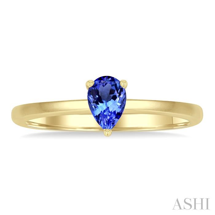 Pear Shape Gemstone Solitaire Ring View 2