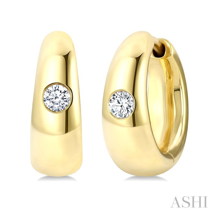 Aeris Gold Diamond Fashion Hoop Earrings