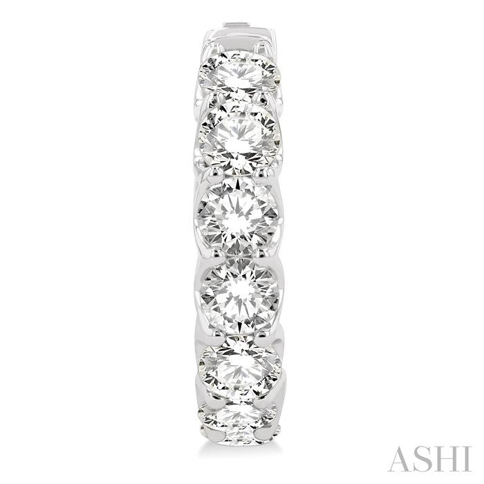 Inside-Out Diamond Round Hoop Earrings View 2