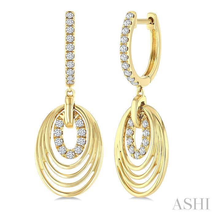 Aeris Gold Drop Diamond Fashion Earrings