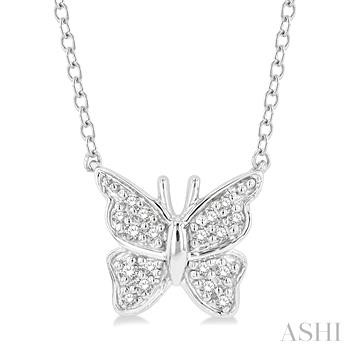 Butterfly Shape Petite Diamond Fashion Pendant