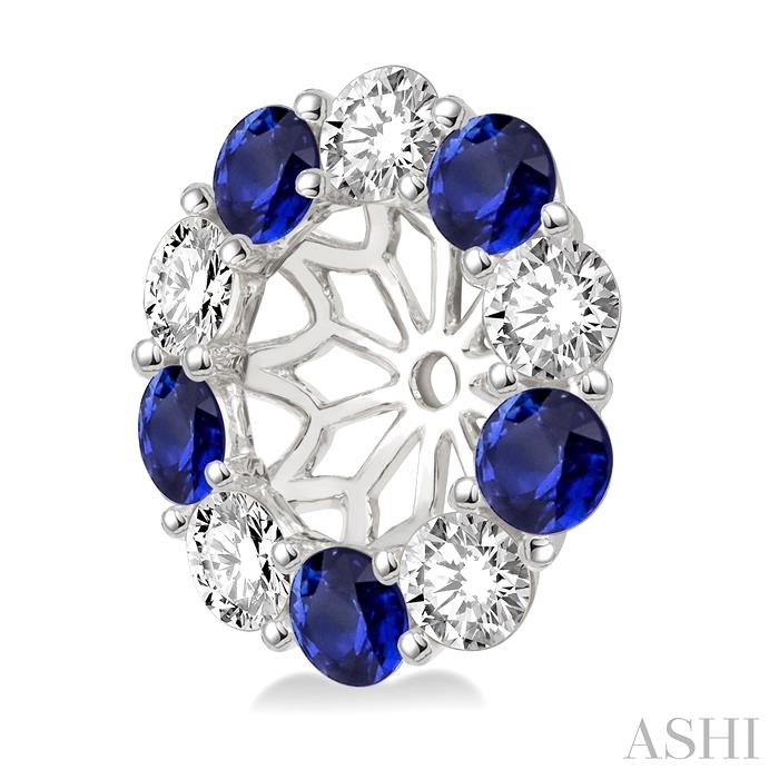 Gemstone & Diamond Earrings Jacket View 3