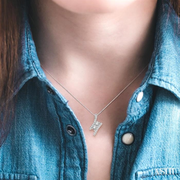 2 Stone Diamond Pendant View 4