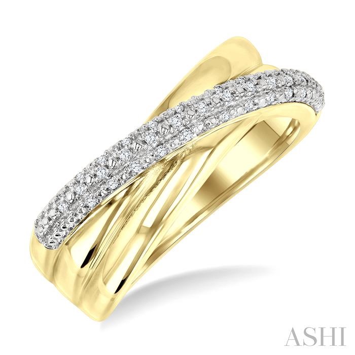 Gold Vermeil Bold Criss Cross Fashion Band