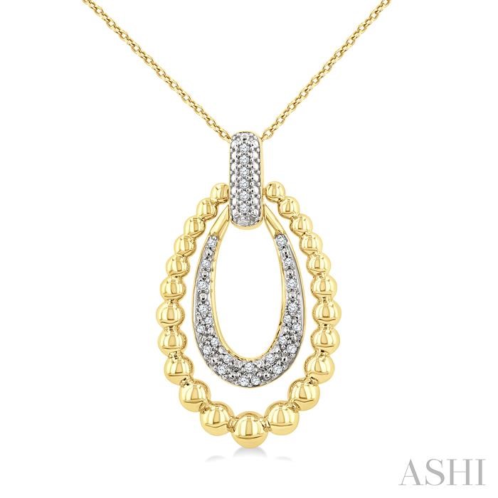 Bead Bijoux Gold Vermeil Bold Diamond Fashion Pendant