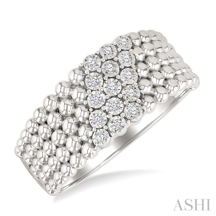 Bead Bijoux Silver Bold Diamond Fashion Ring