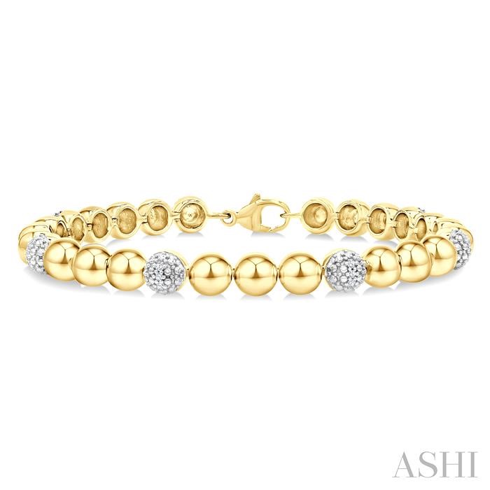 Bead Bijoux Gold Vermeil Bold Diamond Fashion Bracelet