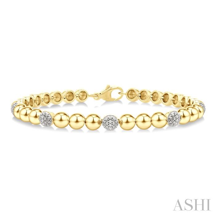 Bead Bijoux Gold Vermeil Bold Diamond Fashion Bracelet