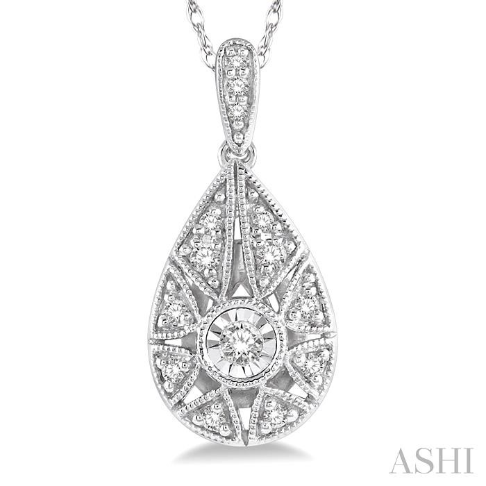 Pear Shape Diamond Pendant View 3