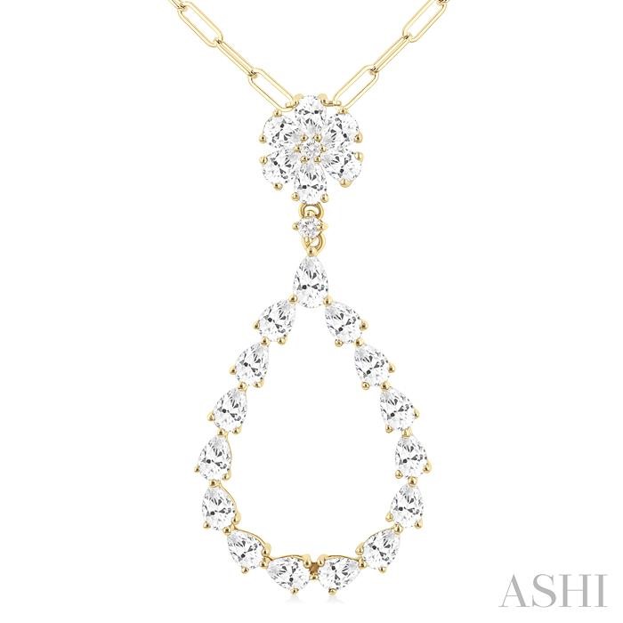 Pear Shape Diamond Fashion Pendant View 3