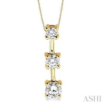 Past Present & Future Diamond Pendant