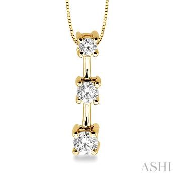 Past Present & Future Diamond Pendant