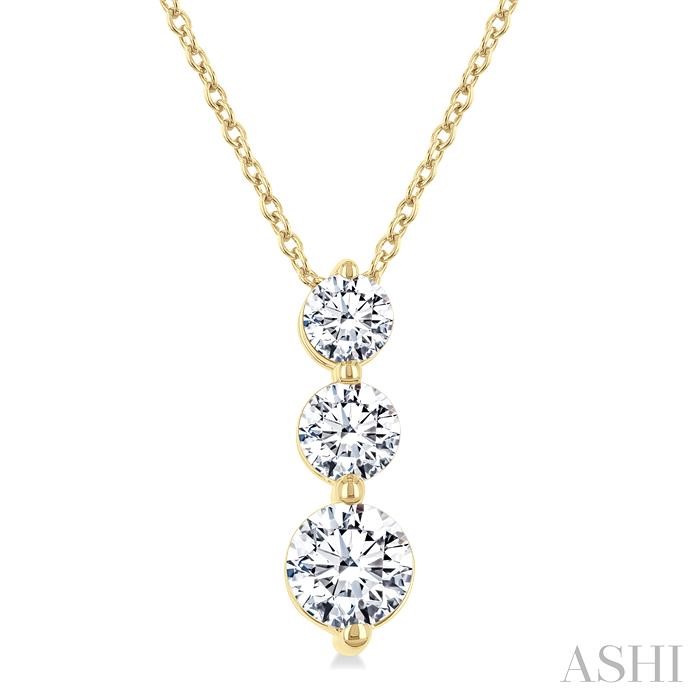 3 Stone Diamond Fashion Pendant
