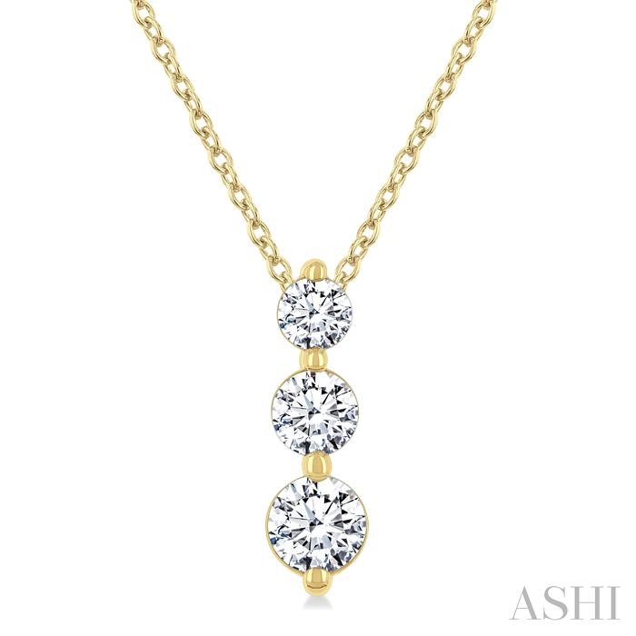 3 Stone Diamond Fashion Pendant
