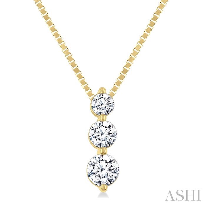 3 Stone Diamond Fashion Pendant