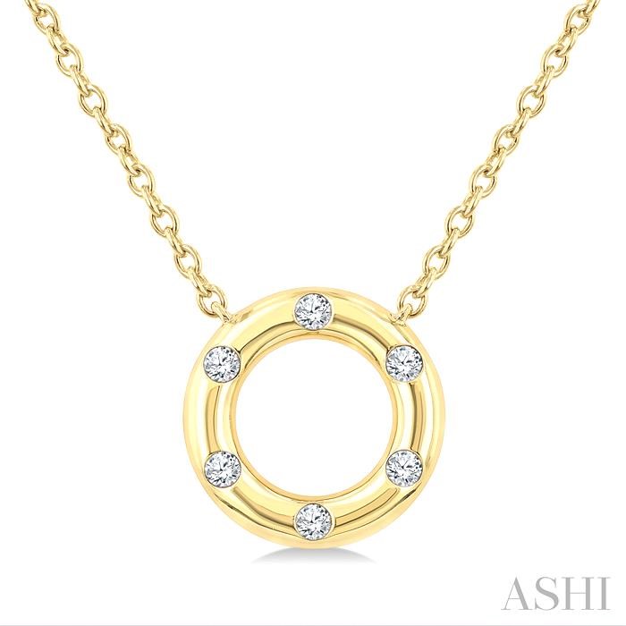 Circle Petite Diamond Fashion Pendant