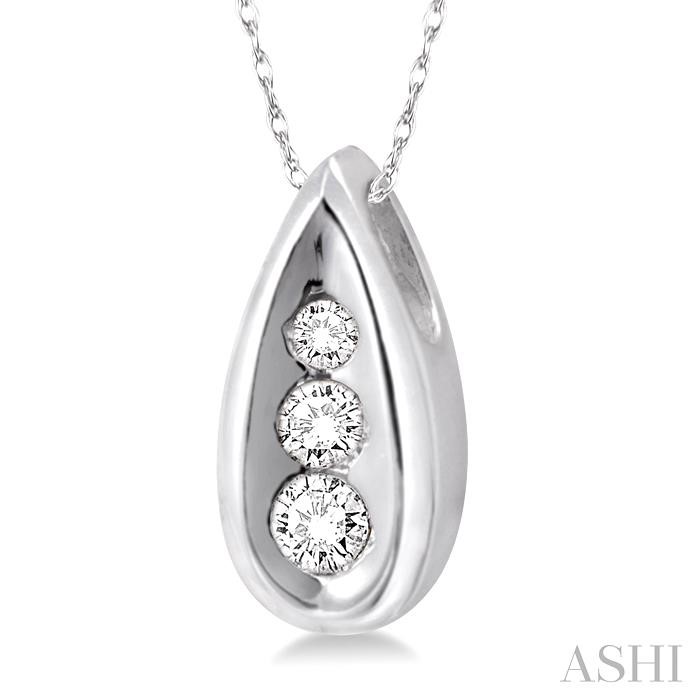 Pear Shape Diamond Pendant View 2