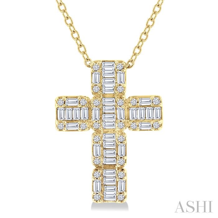 Cross Fusion Diamond Fashion Pendant