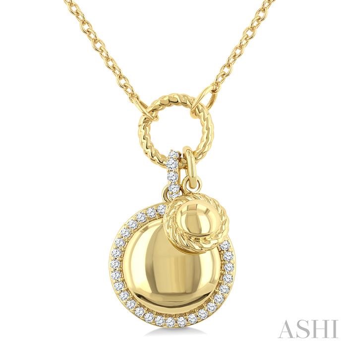 Circle Charm Diamond Fashion Pendant
