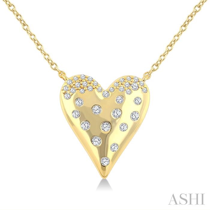 Heart Mosaic Diamond Fashion Pendant