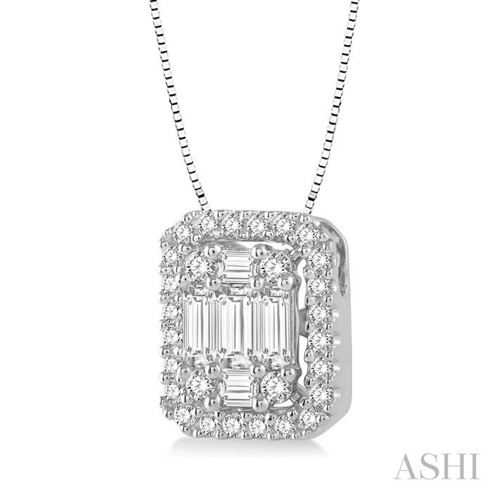Halo Fusion Diamond Pendant View 2