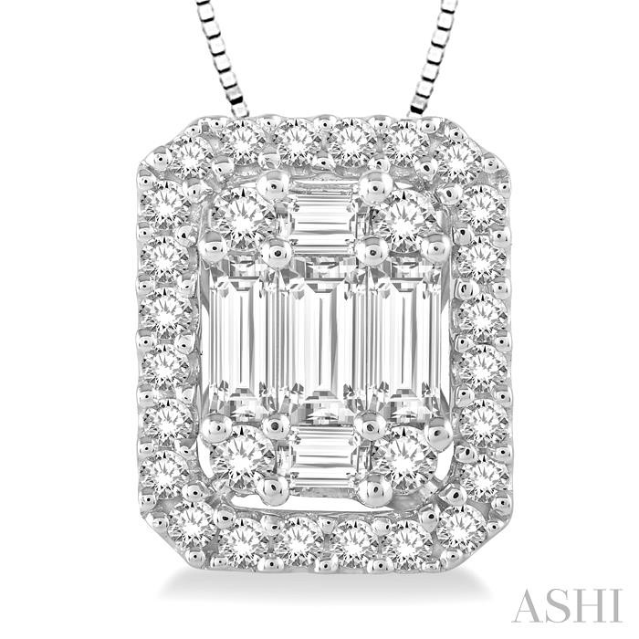 Halo Fusion Diamond Pendant View 3