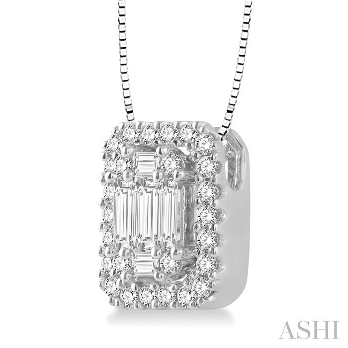 Halo Fusion Diamond Pendant View 2