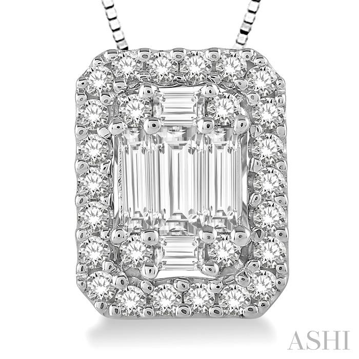 Halo Fusion Diamond Pendant View 3