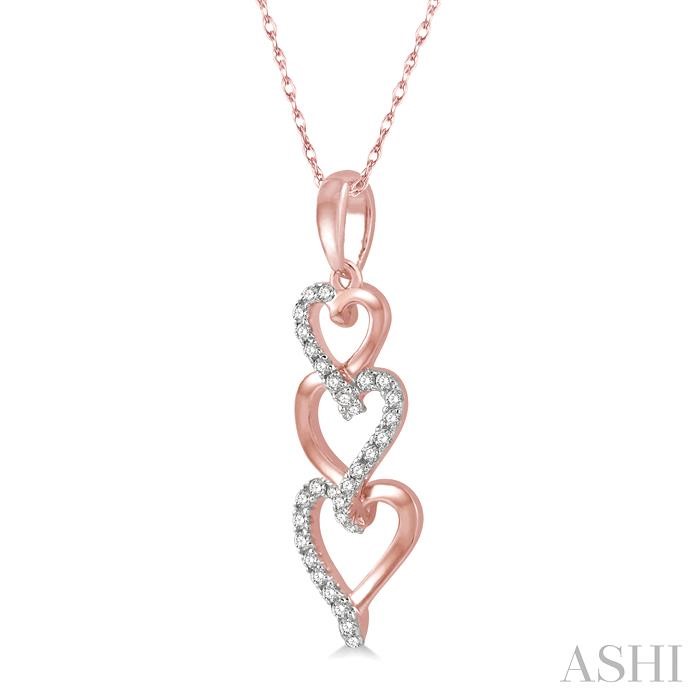 Heart Shape Diamond Pendant View 2
