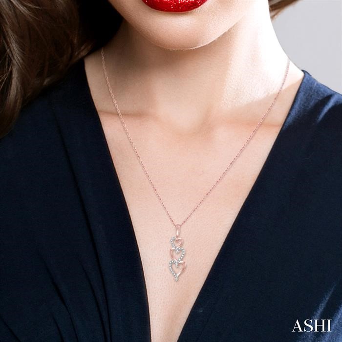 Heart Shape Diamond Pendant View 4