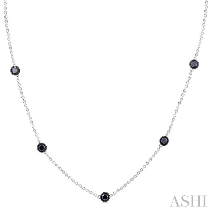 Black Diamond Station Necklace